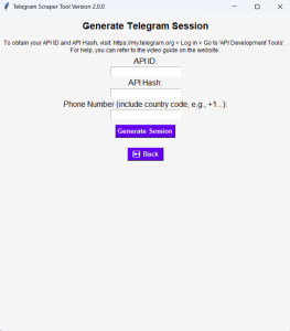 Generate Telegram Session
